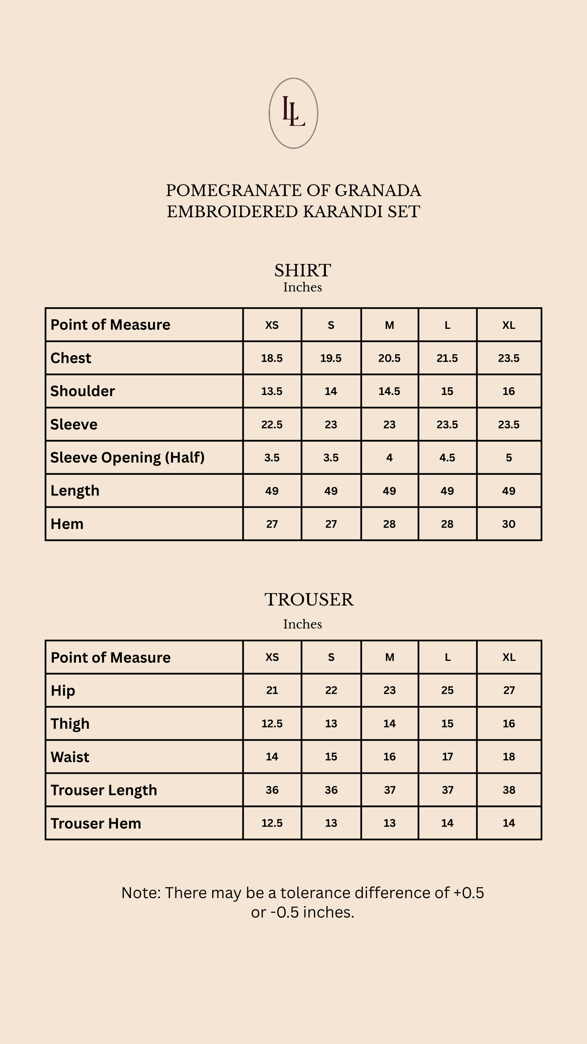 Size guide