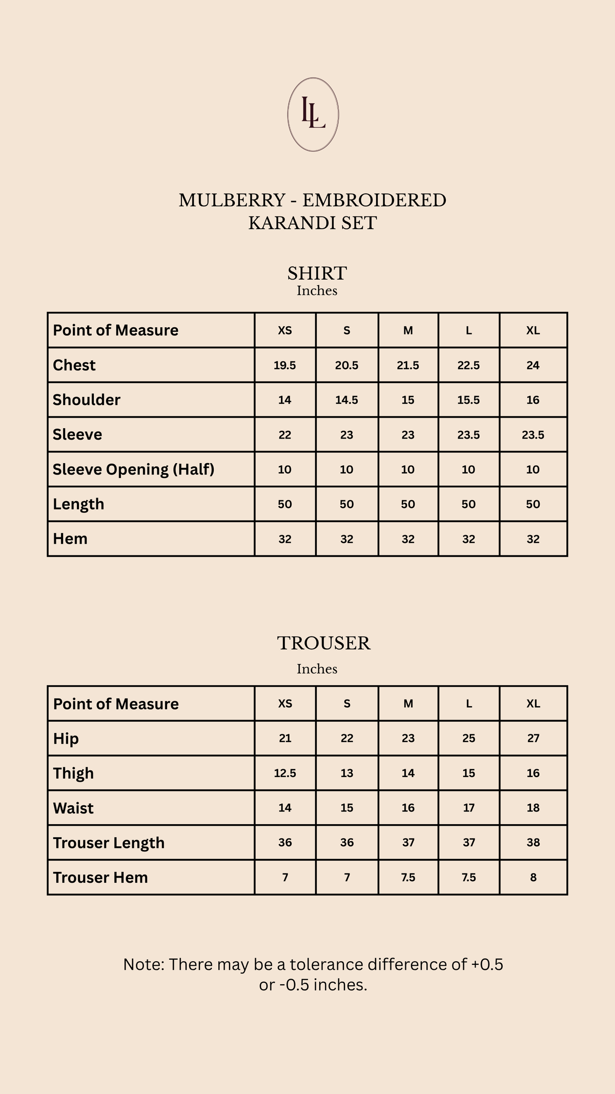 Size guide