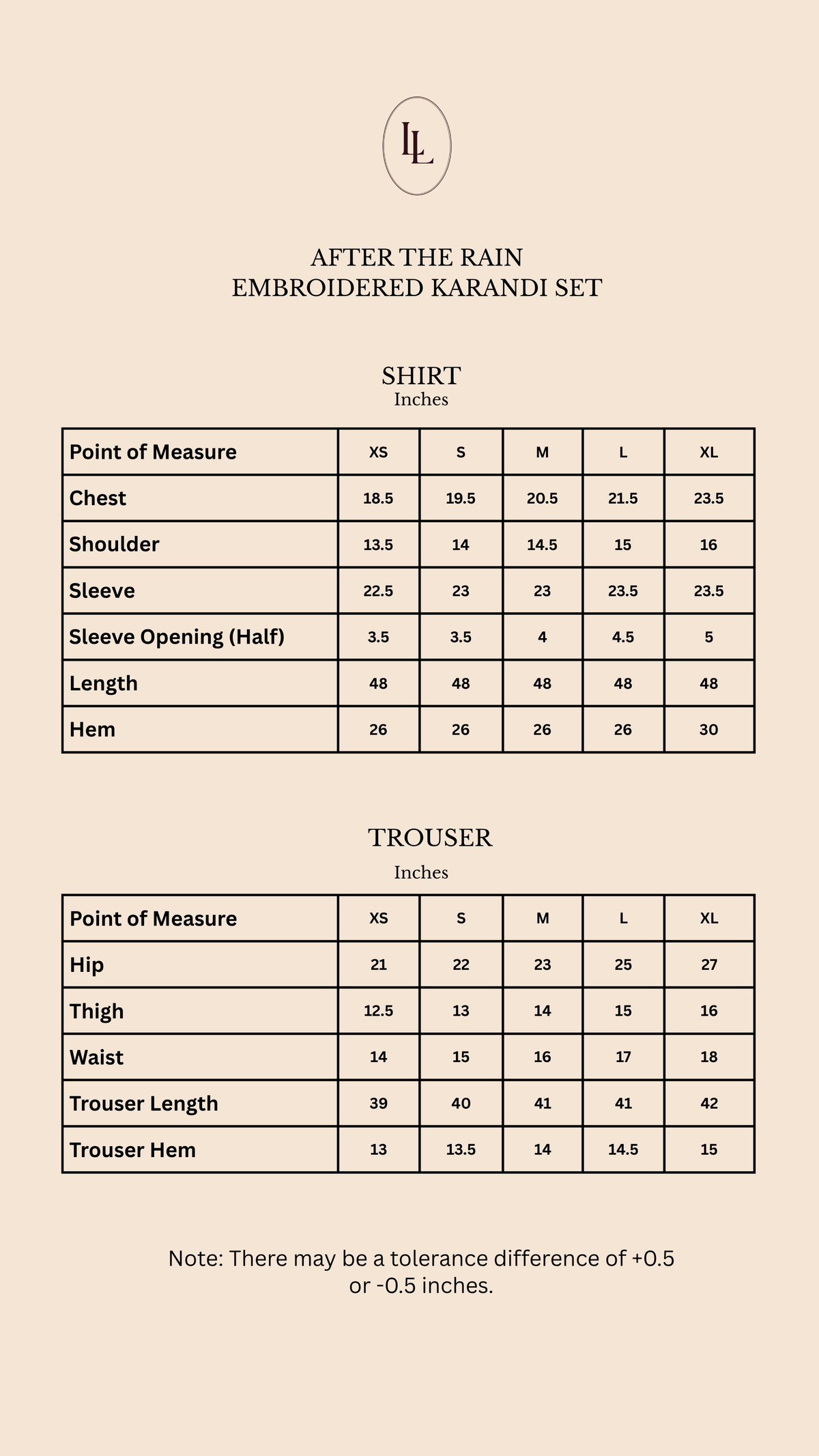 Size guide